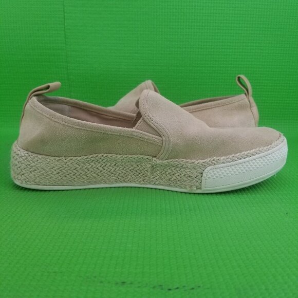 ✅Dolce Vita Travis Blush Suede Espadrille Platform Slip-On Shoes Women's Size 8 - Picture 8 of 15